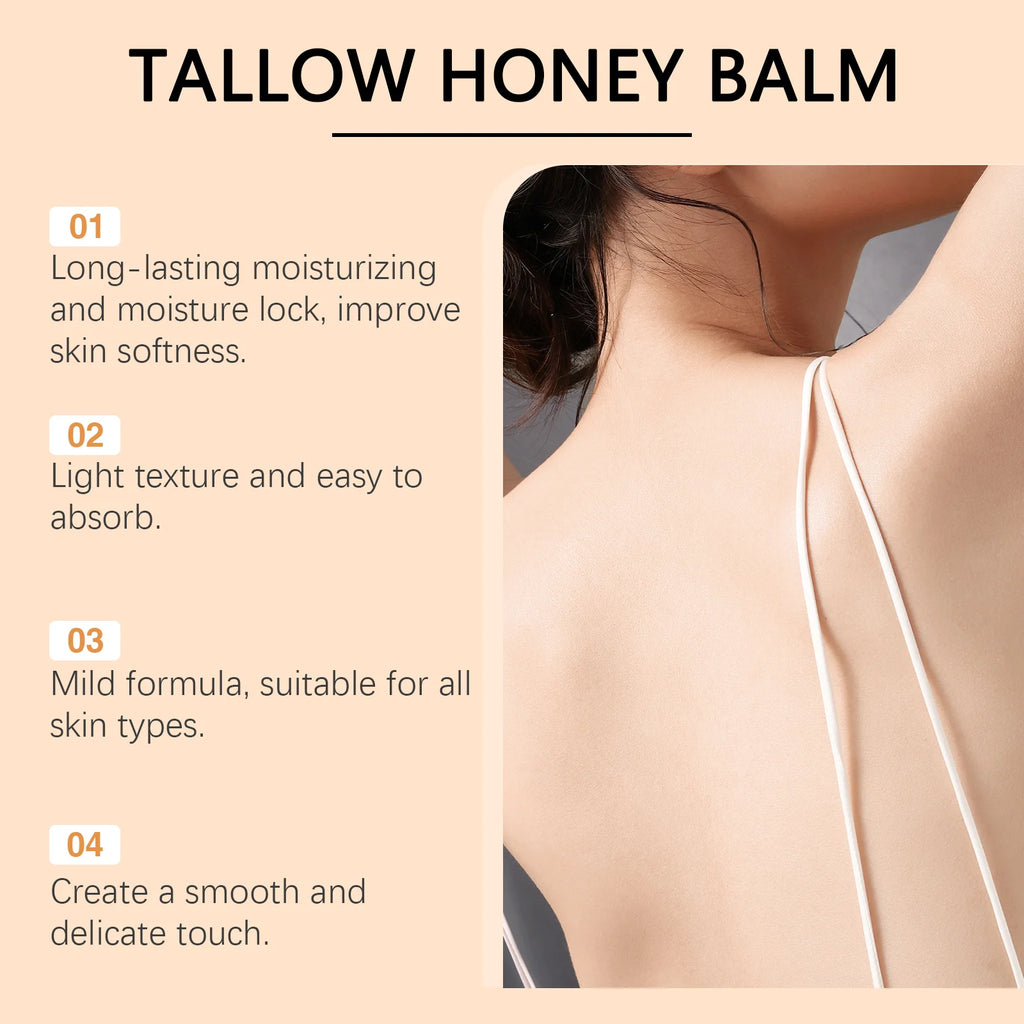 Tallow Honey Cream – Hydrating, Firming & Brightening Face & Body Moisturizer