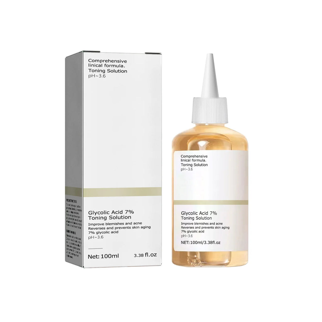 100ml Glycolic Acid 7% Toning Solution – Acne Care & Skin-Rejuvenating Lotion