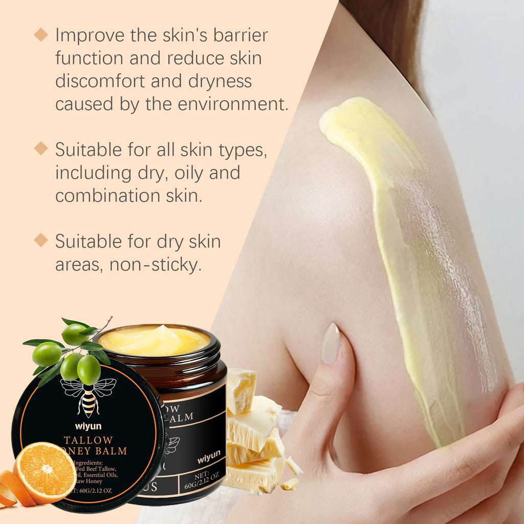 Tallow Honey Cream – Hydrating, Firming & Brightening Face & Body Moisturizer