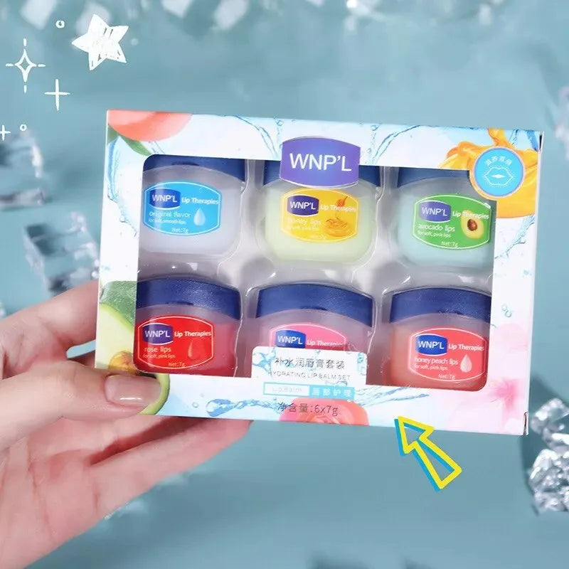 4/6/8pcs Moisturizing Lip Balm Set – Natural Plant-Based Lip Care for Dry, Cracked Lips
