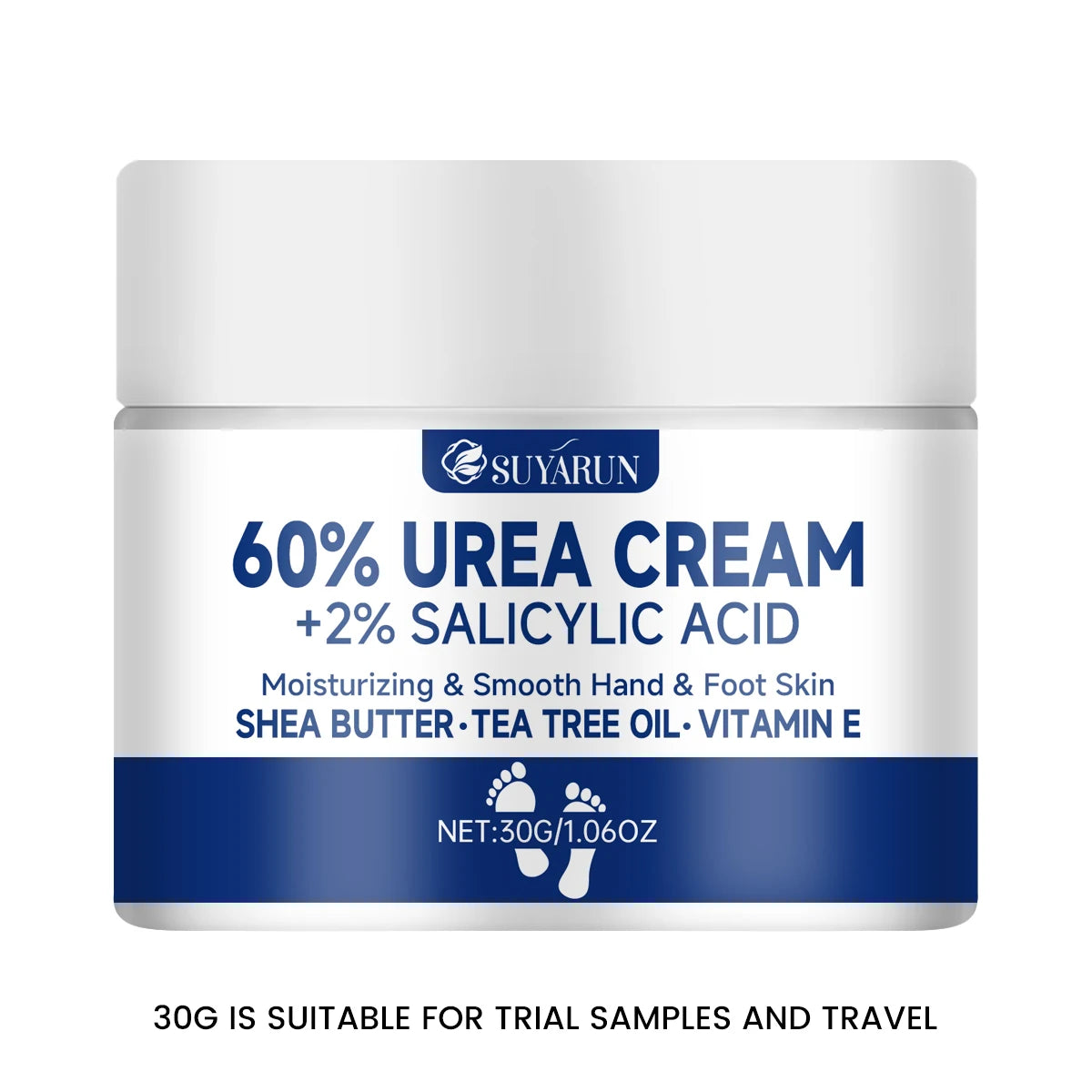 SUYARUN 60% Urea Foot Cream – Cracked Heel, Dry Skin & Callus Care