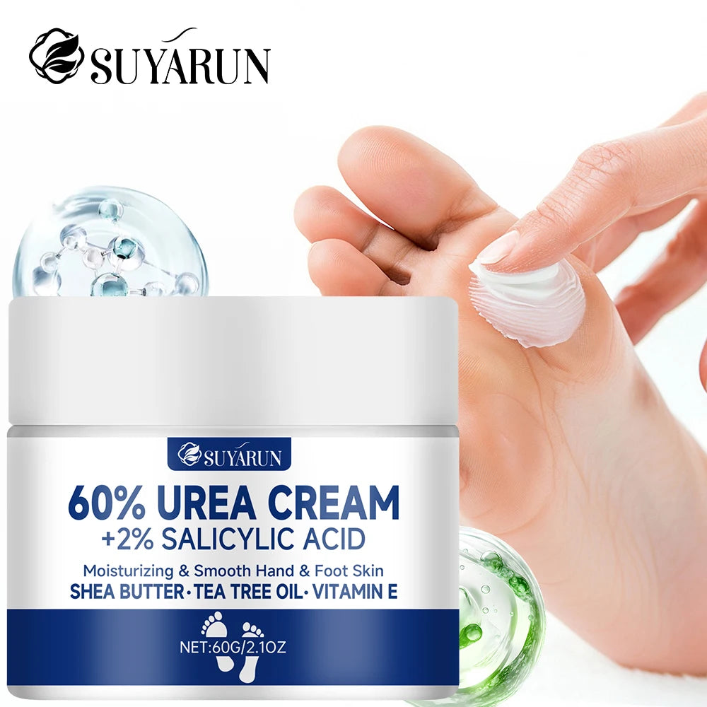 SUYARUN 60% Urea Foot Cream – Cracked Heel, Dry Skin & Callus Care