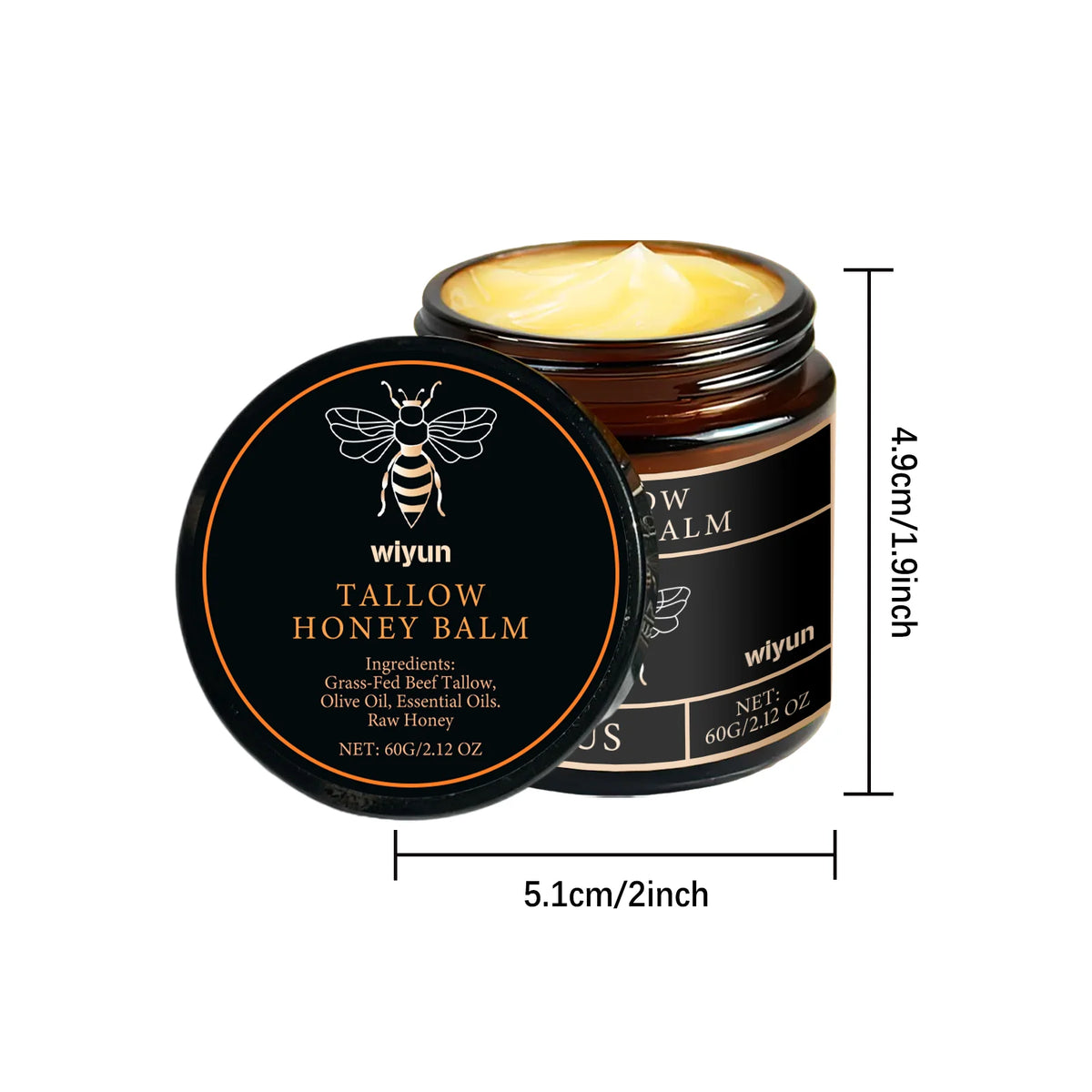 Tallow Honey Cream – Hydrating, Firming & Brightening Face & Body Moisturizer