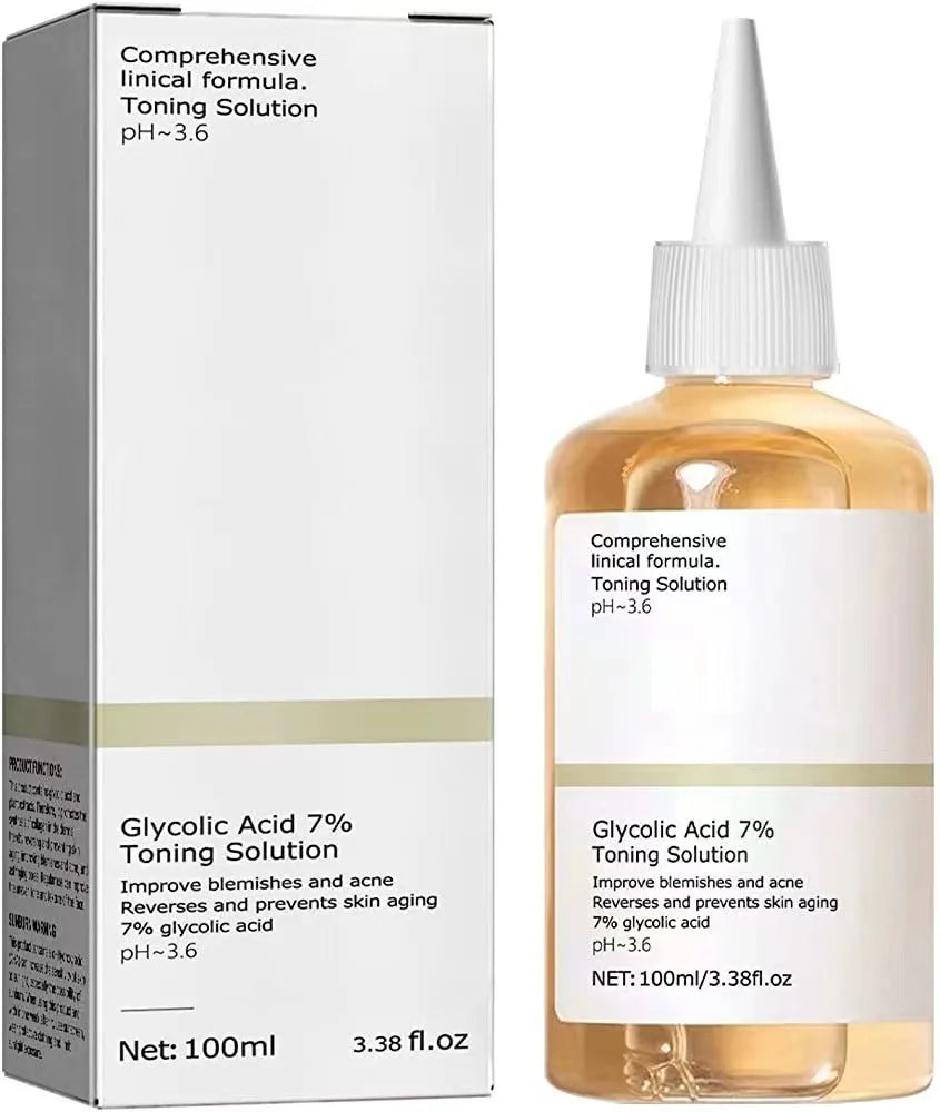 100ml Glycolic Acid 7% Toning Solution – Acne Care & Skin-Rejuvenating Lotion